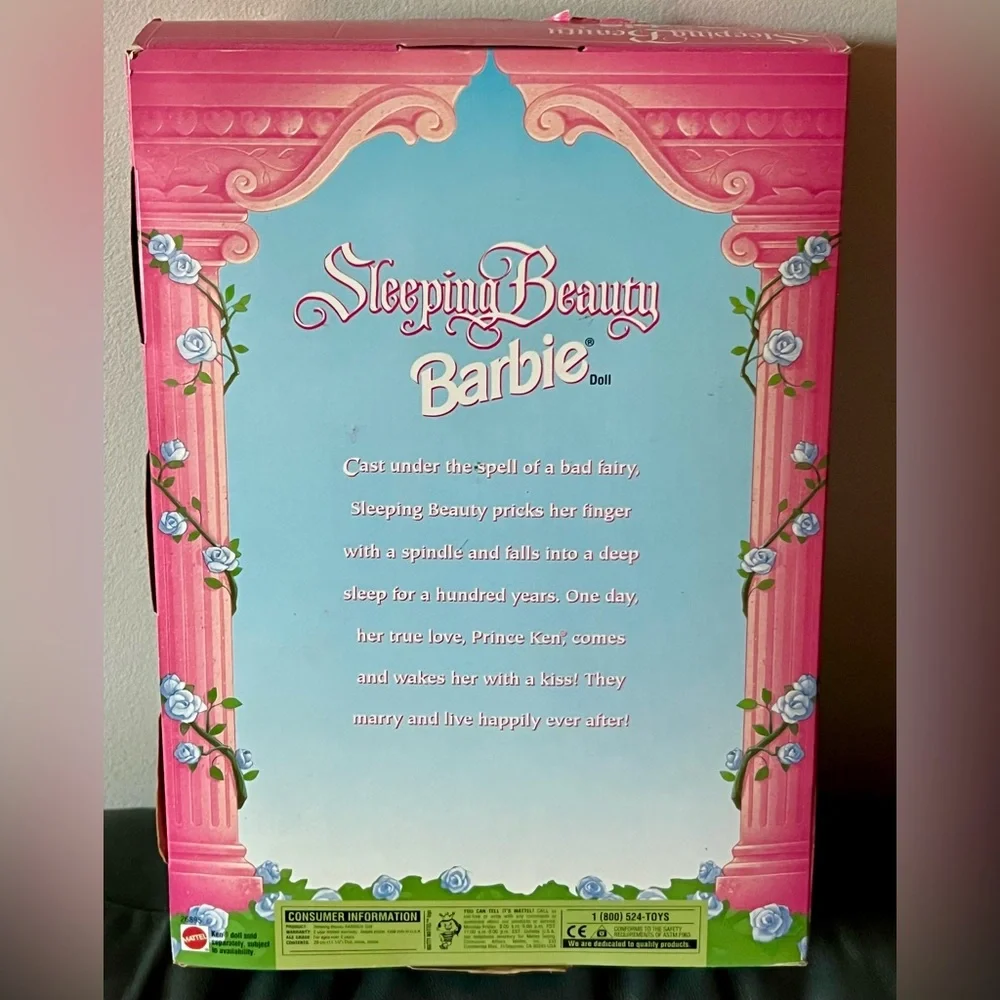 Vintage 1998 Sleeping Beauty Barbie Doll Mattel NRFB - Picture 2 of 2